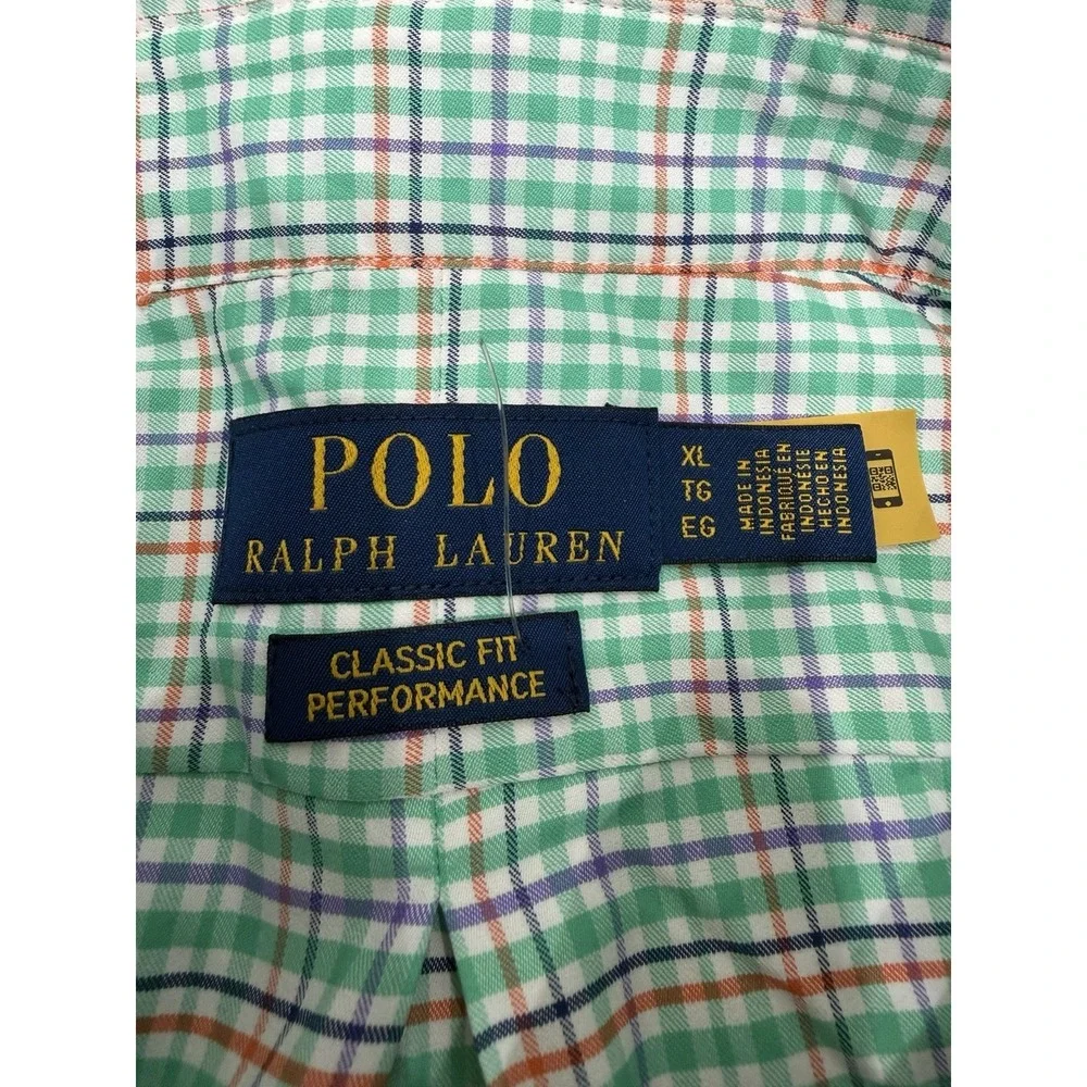 Polo Ralph Lauren Performance Mens shirt classic fit embroidered logo XL NWT